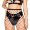 Roma R-3886, LATEX HIGH WAISTED SHORTS -Funky Lingerie Outlet 3886 34409.1630631331