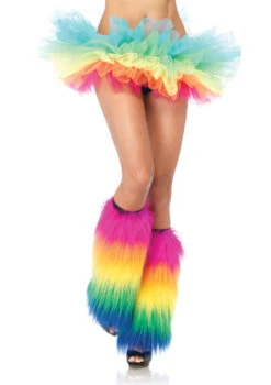 LEG AVENUE LA-3925, Rave Rainbow Boot Covers