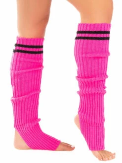 LA3982, Ribbed Stirrup Leg Warmers -Funky Lingerie Outlet 3982 06 005 36612.1752859695