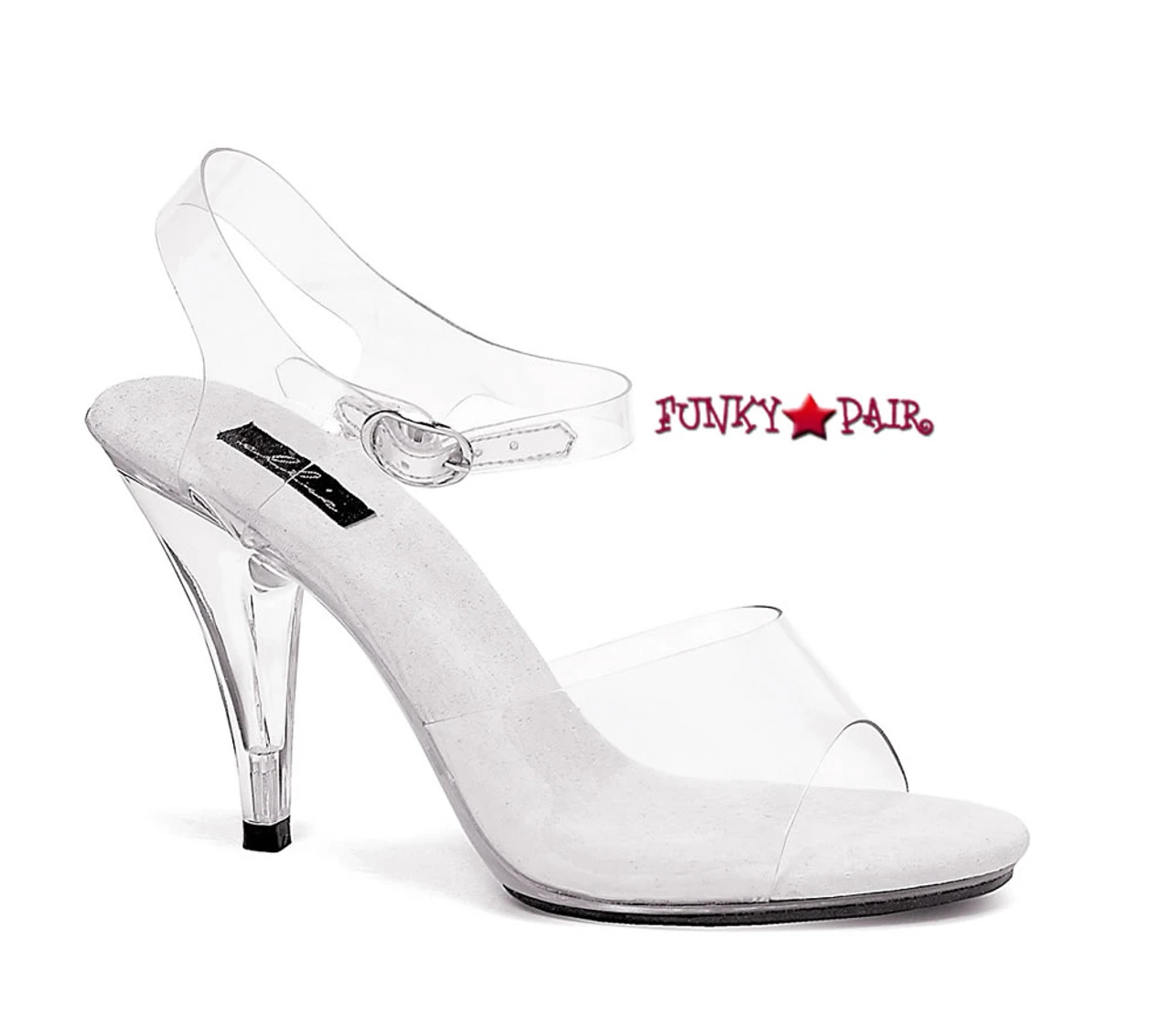 405-Brook 4" Women's Clear Dress Sandal 4 405-Brook 4" Women's Clear Dress Sandal - Image 2