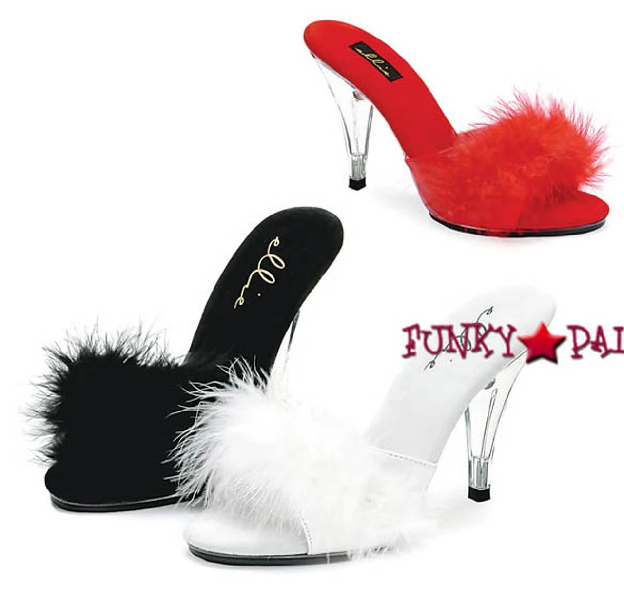 405-Sasha 4" Marabou Slipper CLEARANCE 8 405-Sasha 4" Marabou Slipper CLEARANCE - Image 6