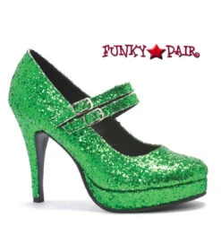 421-Jane-G, Mary Jane Pump With CLEARANCE 15 421-Jane-G, Mary Jane Pump With CLEARANCE -Funky Lingerie Outlet 421 Jane G green 69513.1649176736