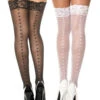 MUSIC LEGS ML-4239, Heart Backseam Stockings