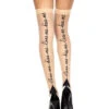 MUSIC LEGS ML-4260, Love Me, Kiss Me Print Stockings 2 MUSIC LEGS ML-4260, Love Me, Kiss Me Print Stockings -Funky Lingerie Outlet 4260 beige med 1 61325.1567811378