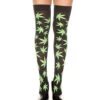 MUSIC LEGS ML-4271, Leaf Print Stockings 1 MUSIC LEGS ML-4271, Leaf Print Stockings -Funky Lingerie Outlet 4271 blackgreen med 1 19926.1567810294