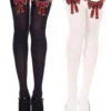 MUSIC LEGS ML-4654, Plaid Bow Stocking -Funky Lingerie Outlet 4654 Plaid 64224.1567808804
