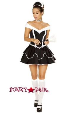 Roma R-4886, French Maid Costume -Funky Lingerie Outlet 4886 63931.1535905090