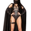 R-4898, 5pc Ninja Villain Costume By Roma -Funky Lingerie Outlet 4898 50723.1566783020