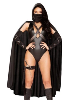R-4898, 5pc Ninja Villain Costume By Roma