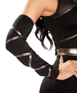 R-4900,Strap Detail Arm Cuffs By Roma