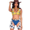 R-5016, Sheriff Shine Cowgirl Costume By Roma