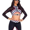 R-5021, Sexy Race Car Driver Costume By Roma 2 R-5021, Sexy Race Car Driver Costume By Roma -Funky Lingerie Outlet 5021 1 25027.1662617449
