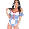 R-5055, Gingham Kansas Girl Costume By Roma -Funky Lingerie Outlet 5055 1 42317.1693417794