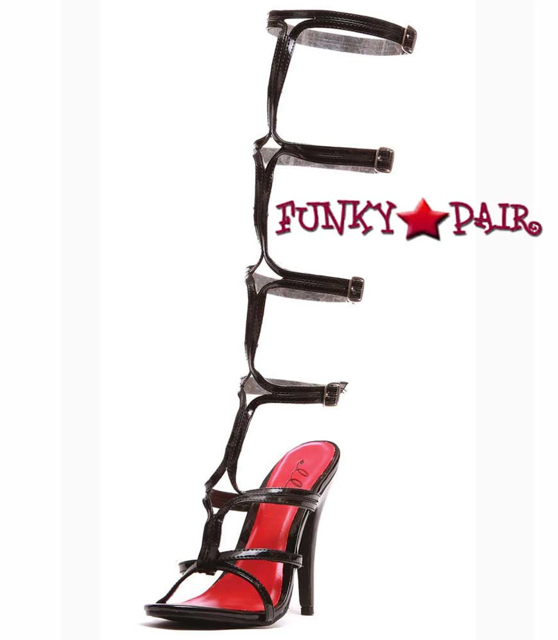 510-Sexy 5" Knee High Strappy Shoes 7 510-Sexy 5" Knee High Strappy Shoes - Image 5