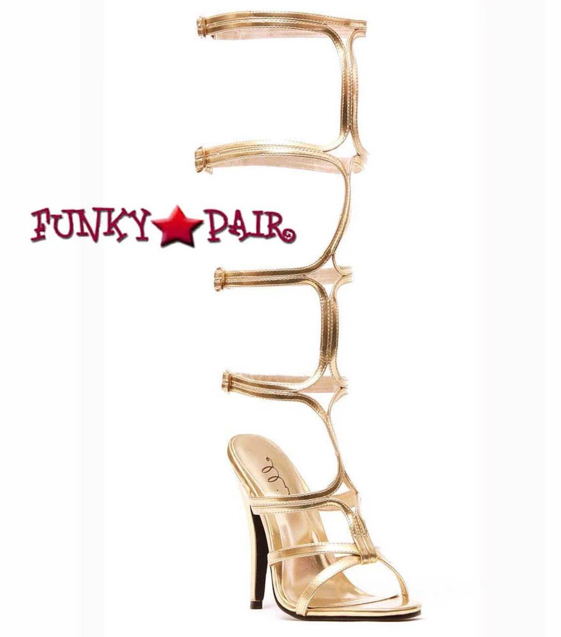 510-Sexy 5" Knee High Strappy Shoes 5 510-Sexy 5" Knee High Strappy Shoes - Image 3