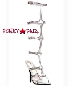 510-Sexy 5" Knee High Strappy Shoes 10 510-Sexy 5" Knee High Strappy Shoes -Funky Lingerie Outlet 510 Sexy slv 08559.1613505336