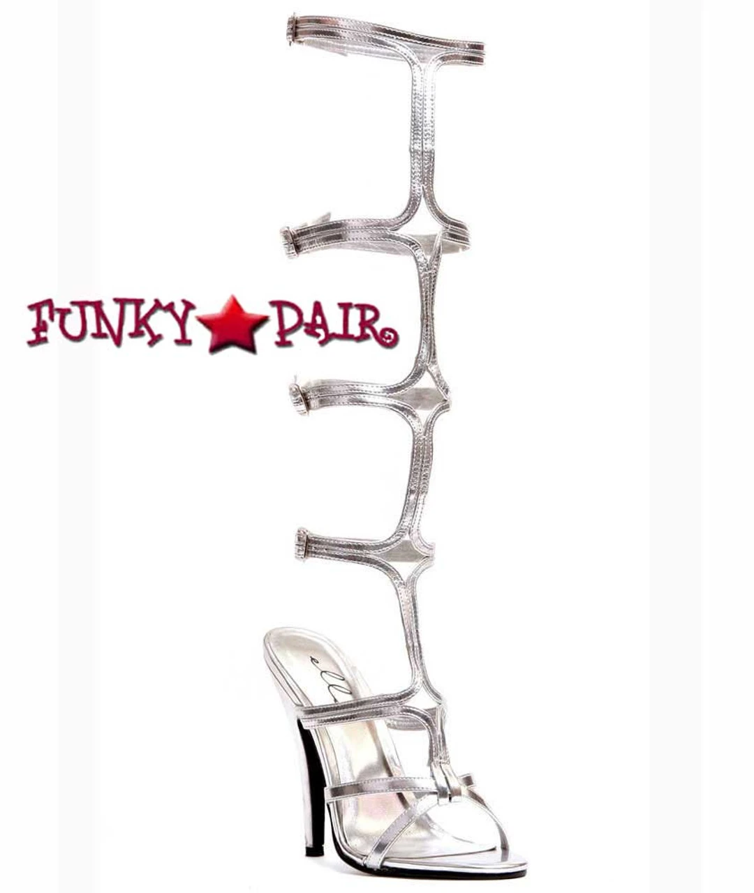 510-Sexy 5" Knee High Strappy Shoes 6 510-Sexy 5" Knee High Strappy Shoes - Image 4