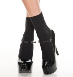 MUSIC LEGS ML-512, Opaque Ankle High -Funky Lingerie Outlet 512 Black 07330.1567523600