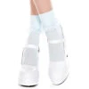 MUSIC LEGS ML-513, Opaque Ankle High With Ruffle Trim -Funky Lingerie Outlet 513 Babyblue 13699.1567633499