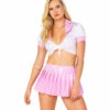 Roma R-5133, Pink Schoolgirl Costume -Funky Lingerie Outlet 5133 42838.1728840984