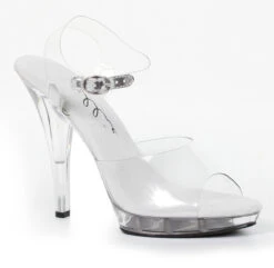 521-Brook-W 5" Clear Wide Width Sandal