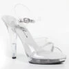 521-Jewel-W 5" Wide Width Clear High Heel -Funky Lingerie Outlet 521 Jewel W 52103.1655921521