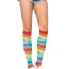 LA-5212, Rainbow Clover Knee Highs