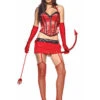 LA-53076, Sexy 2PC. Red Hot Devil Costume -Funky Lingerie Outlet 53076 73560.1412816300