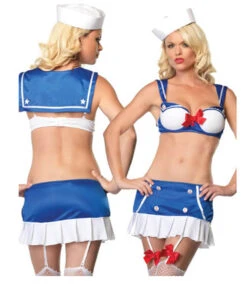 LA-53091, Sexy 2PC. Deck Hand Hottie Costume