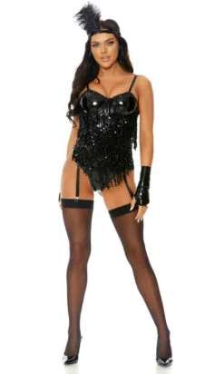 Forplay FP-551554, All Flapped Out Sexy Flapper Costume - CLEARANCE 9 Forplay FP-551554, All Flapped Out Sexy Flapper Costume - CLEARANCE -Funky Lingerie Outlet 551554 black alt5 lg 21381.1694228384