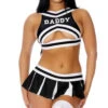 FP-552967, Cheer You On Sexy Cheerleader Costume By ForPlay -Funky Lingerie Outlet 552967 black alt1 lg 76811.1694215538