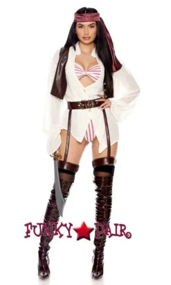 Forplay FP-553121, I'm Captain Sexy Pirate Costume -Funky Lingerie Outlet 553121 multicolor FULL 44738.1696655392