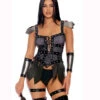 Forplay FP-553124, Warrior Queen Sexy Gladiator Costume -Funky Lingerie Outlet 553124 gunmetal 90951.1696655173