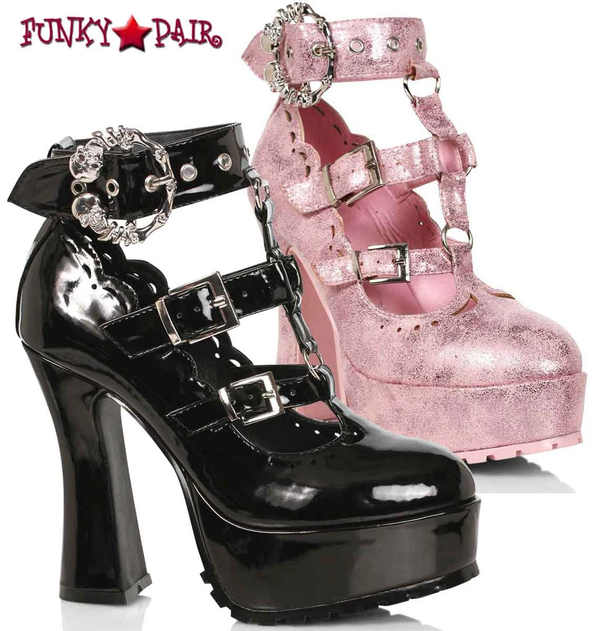 557-DAPHNE, Chunky Heel T-Strap Maryjane CLEARANCE 4 557-DAPHNE, Chunky Heel T-Strap Maryjane CLEARANCE - Image 2