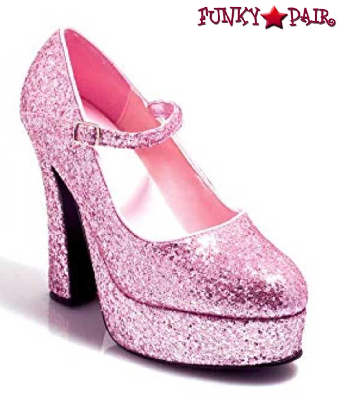 5 Inch Glitter Maryjane Shoes 557-Eden-G CLEARANCE 7 5 Inch Glitter Maryjane Shoes 557-Eden-G CLEARANCE - Image 5