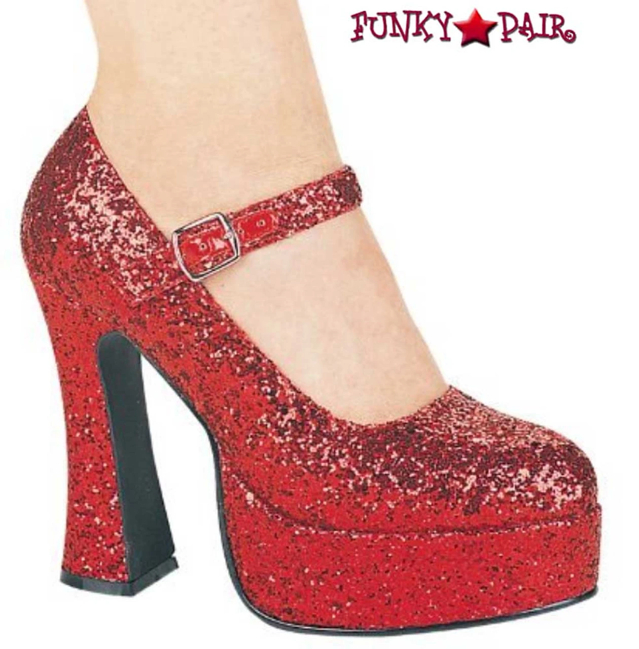 5 Inch Glitter Maryjane Shoes 557-Eden-G CLEARANCE 6 5 Inch Glitter Maryjane Shoes 557-Eden-G CLEARANCE - Image 4