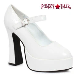 557-Eden, Mary Jane Shoe CLEARANCE -Funky Lingerie Outlet 557 eden white 36067.1621013868