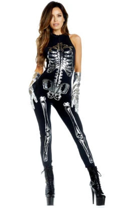 Forplay FP-557963, Flashy On The Inside Skeleton Costume -Funky Lingerie Outlet 557963 black alt4 lg 82904.1535616393