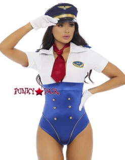 Forplay FP-558789, In Control Pilot Bodysuit Costume