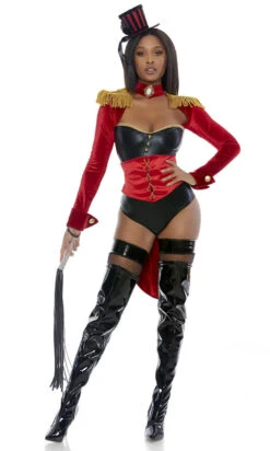 Forplay FP-559631, Sexy Ring Leader Circus Costume -Funky Lingerie Outlet 559631 red alt3 lg 30910.1661193404