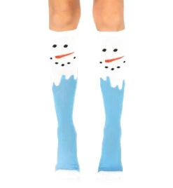 LA5612, Snow Man Knee High Socks