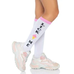 LA-5620, Lick Me Knee Socks By Leg Avenue -Funky Lingerie Outlet 5620 62203.1631901409