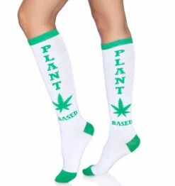 LA-5625, Plant Based Knee Highs By Leg Avenue