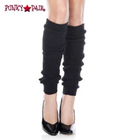 MUSIC LEGS ML-5724, Acrylic Knee High Leg Warmer -Funky Lingerie Outlet 5724 black 49030.1615492916