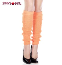 MUSIC LEGS ML-5724, Acrylic Knee High Leg Warmer -Funky Lingerie Outlet 5724 neonorange modified 80123.1615492916
