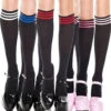 MUSIC LEGS ML-5736, Striped Top Knee High -Funky Lingerie Outlet 5736 54447.1569875997