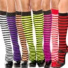 MUSIC LEGS ML-5741, Striped Knee High -Funky Lingerie Outlet 5741 35572.1588354411