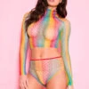 MUSIC LEGS ML-59085, Diamond Net Top And Bottom -Funky Lingerie Outlet 59085 front4 11586.1706635877