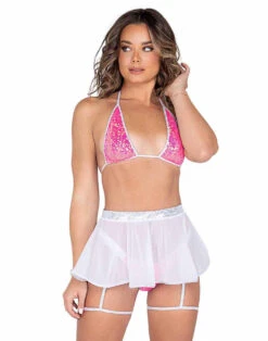 Roma R-6009 - Sequin Bikini Top -Funky Lingerie Outlet 6009 6010 6011 87157.1685847285