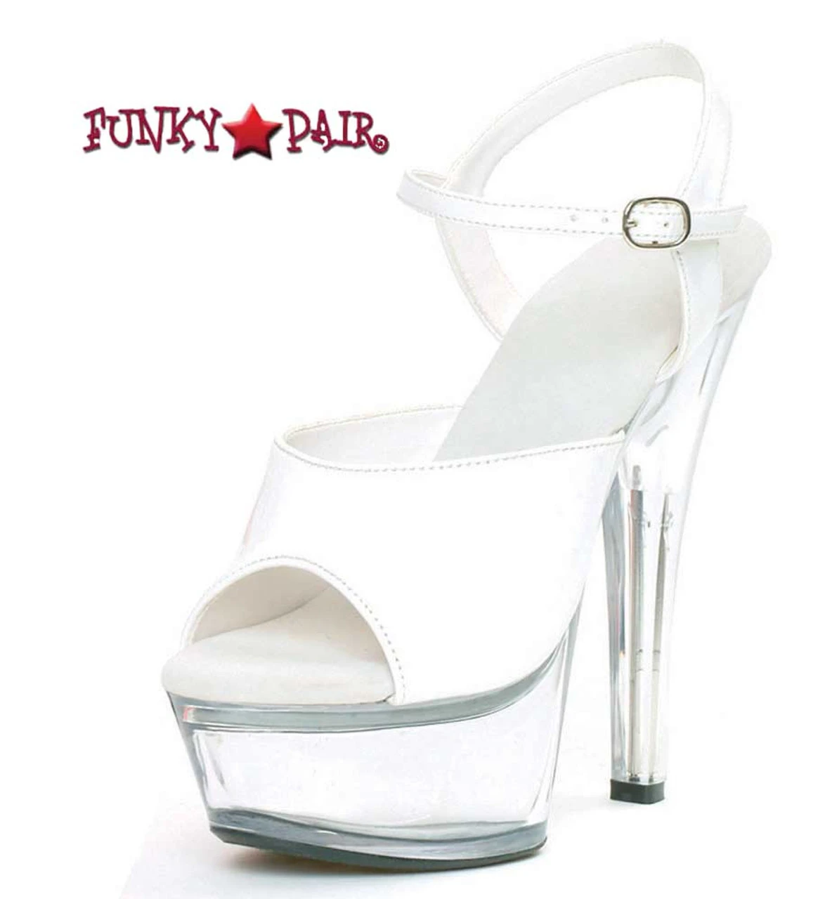 601-Juliet-C, Platform Clear Heel Sandal CLEARANCE 7 601-Juliet-C, Platform Clear Heel Sandal CLEARANCE - Image 5